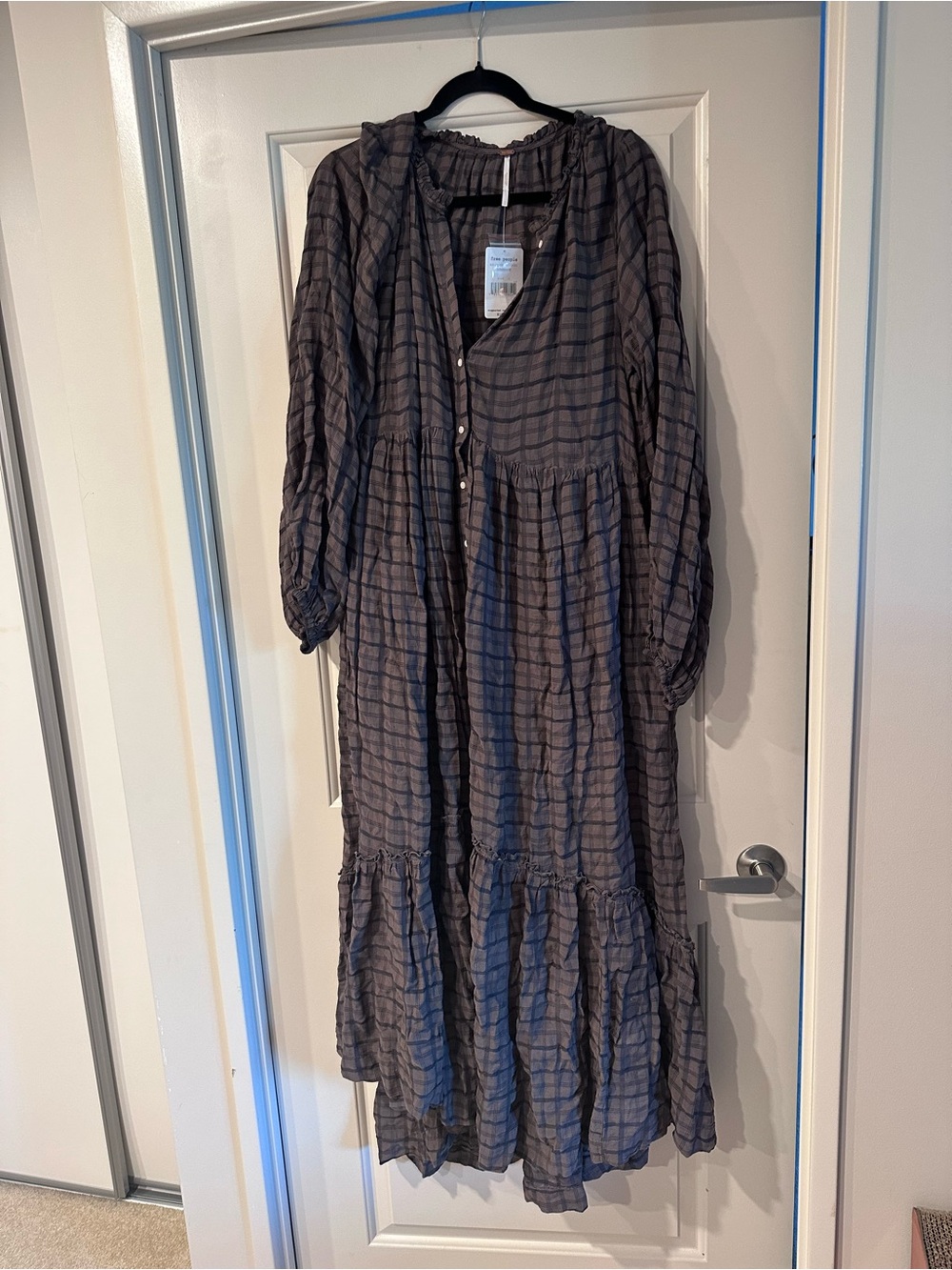 NWT Free People Edie Button-Up Maxi Dress - Picture 3 of 6